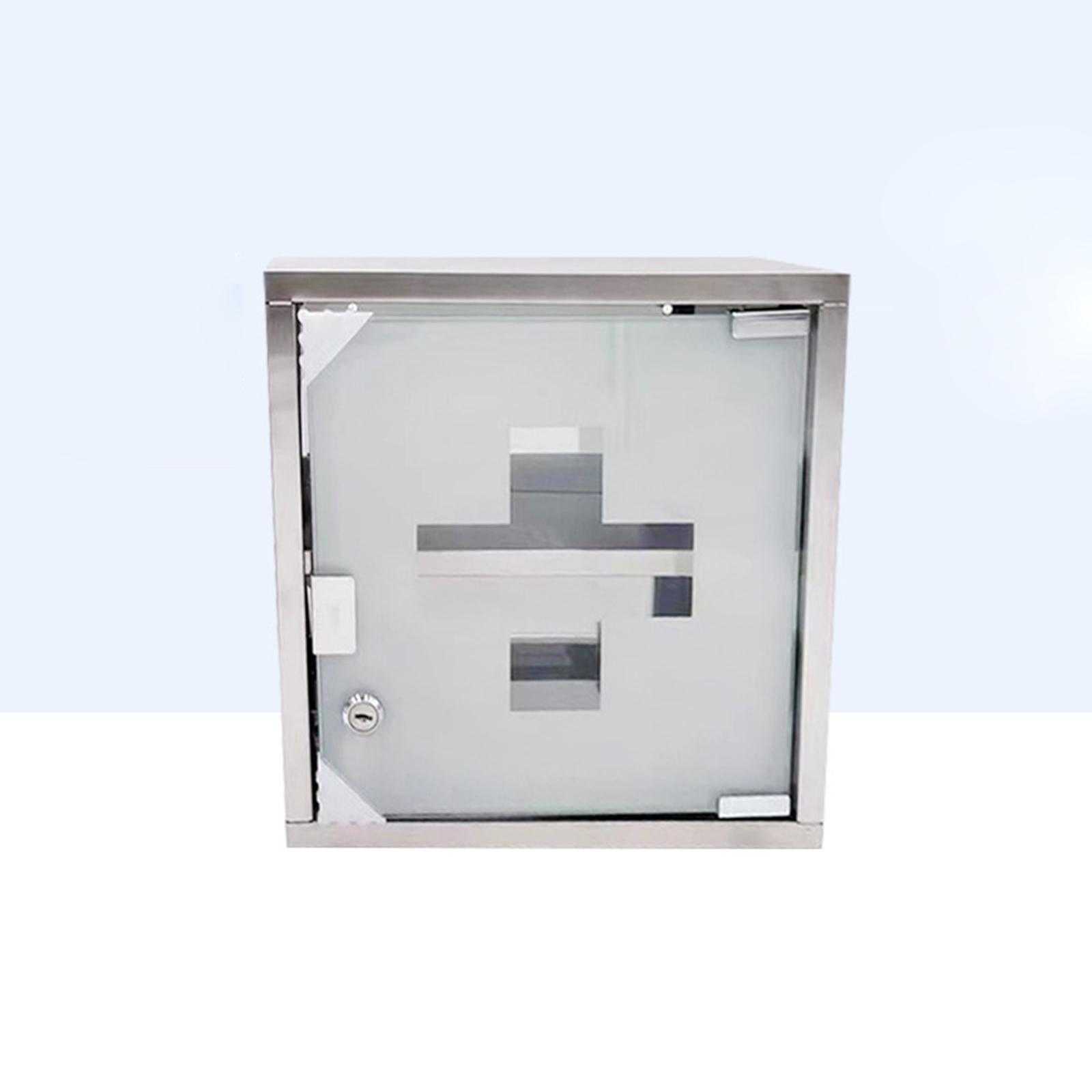First Aid Medical Box Wall Mou - Medicine Cabinet Lock ulasan dan harga