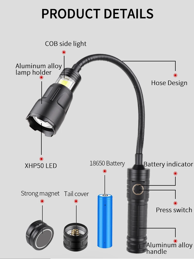 USB Rechargeable XHP50 LED Fla - Power Outage Light ulasan dan harga