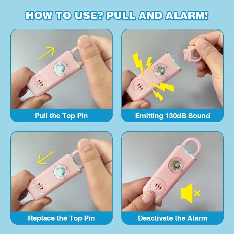 He Original Personal Safety Si - Personal Alarm Keychain ulasan dan harga