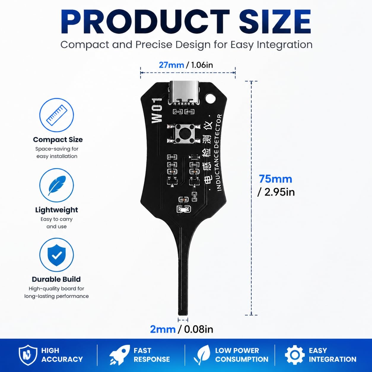 W01 Type C Inductance Tester M - Co Detector Plug ulasan dan harga