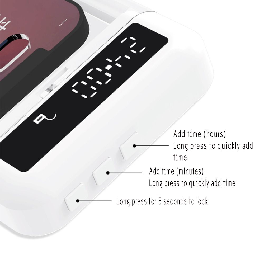 Portable Phone Lock Box with T - Medicine Cabinet Lock ulasan dan harga