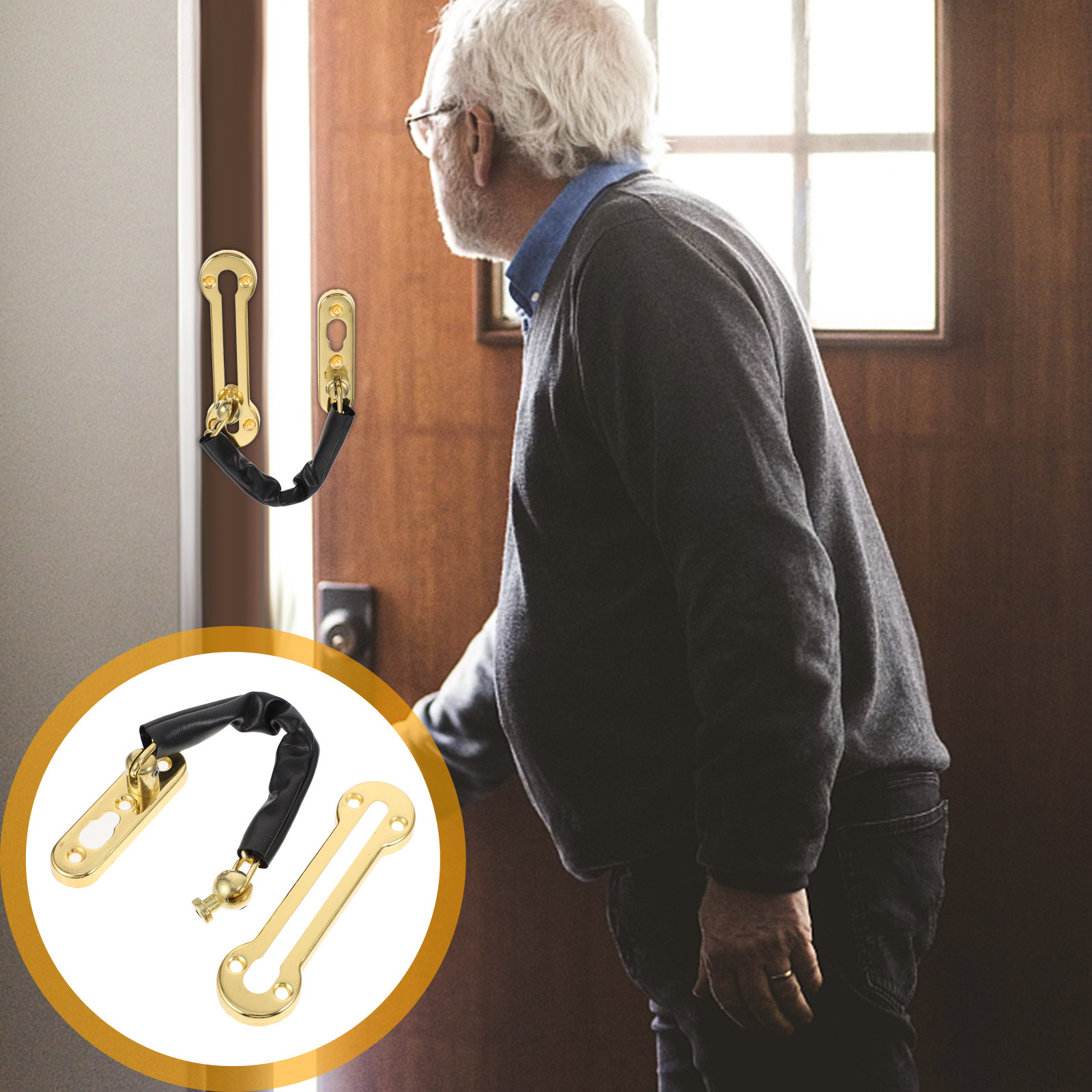 Stainless Steel Door Chain Loc - Security Chain Door ulasan dan harga