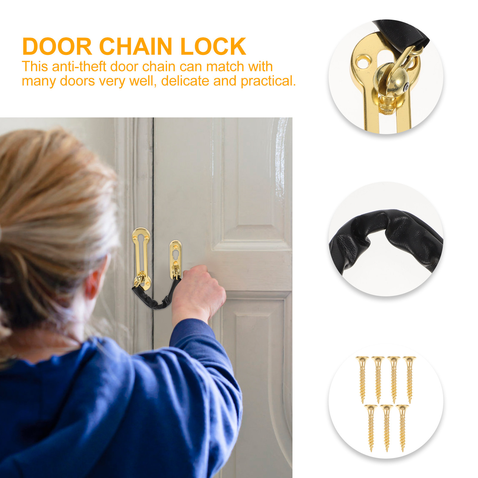 Stainless Steel Door Chain Loc - Security Chain Door ulasan dan harga